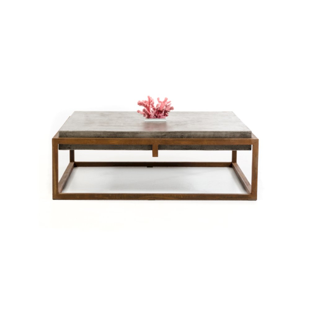 Shepard Modern Concrete Coffee Table. Picture 1