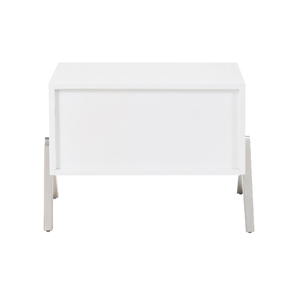 Candid Modern White Nightstand. Picture 6