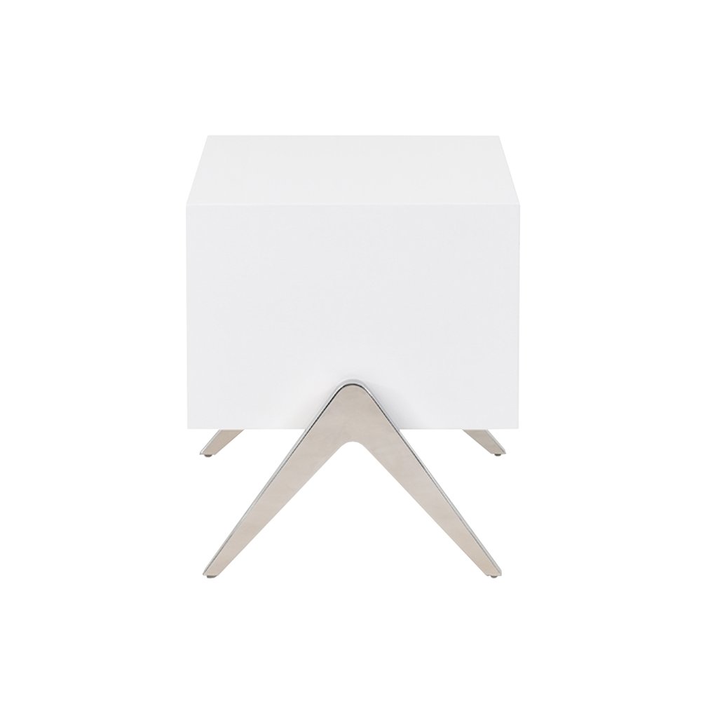 Candid Modern White Nightstand. Picture 7