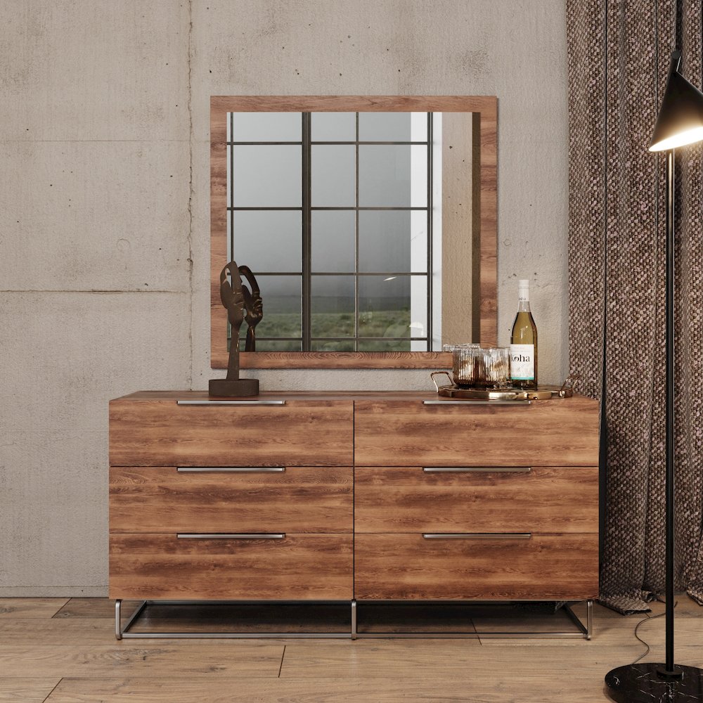 Nova Domus Lorenzo Italian Modern Light Oak Dresser. Picture 5