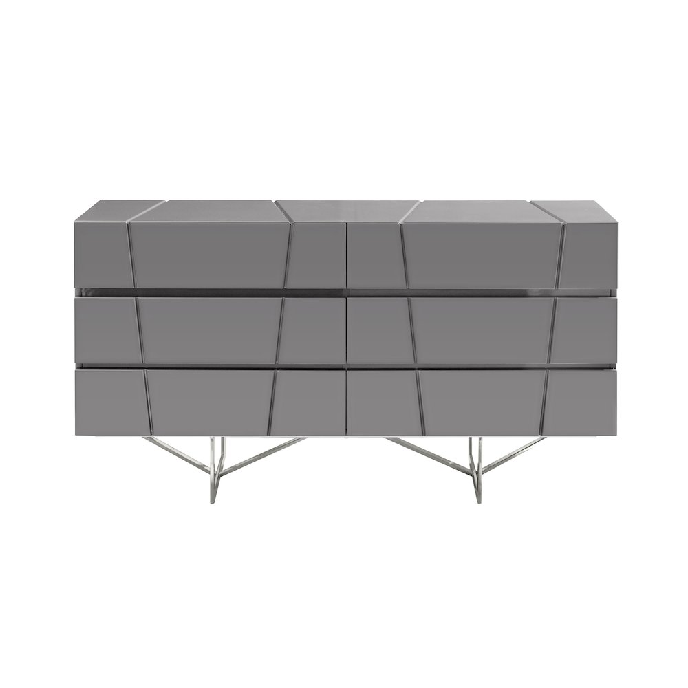 Modrest Chrysler Modern Grey Dresser. Picture 1