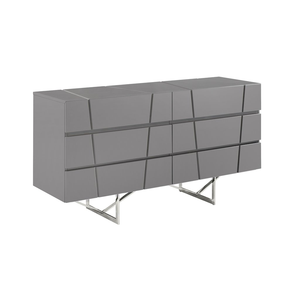 Modrest Chrysler Modern Grey Dresser. Picture 3