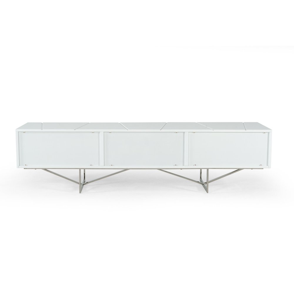 Modrest Chrysler Modern White TV Stand. Picture 4