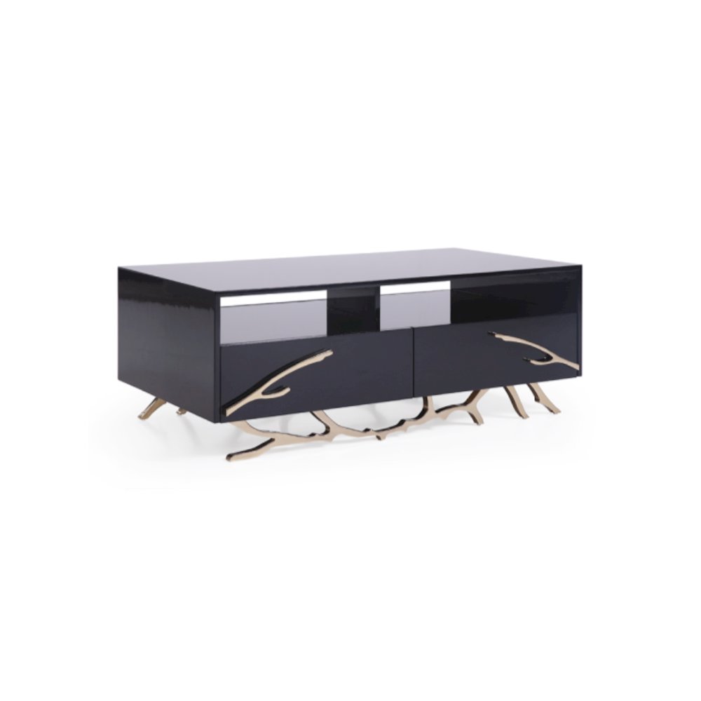 Legend Modern Black and Gold Coffee Table. Picture 2
