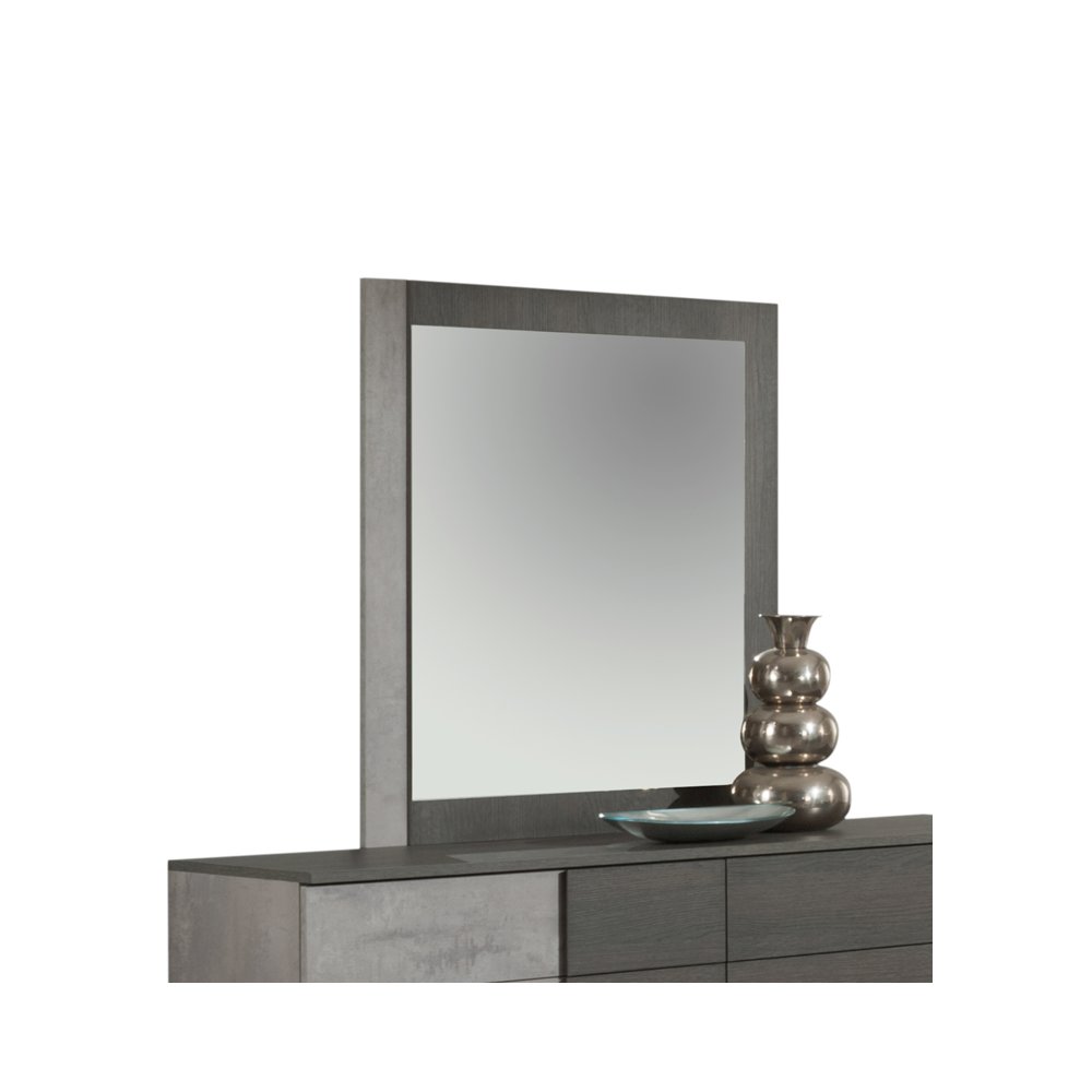 Nova Domus Palermo Italian Modern Faux Concrete & Grey Mirror. Picture 1
