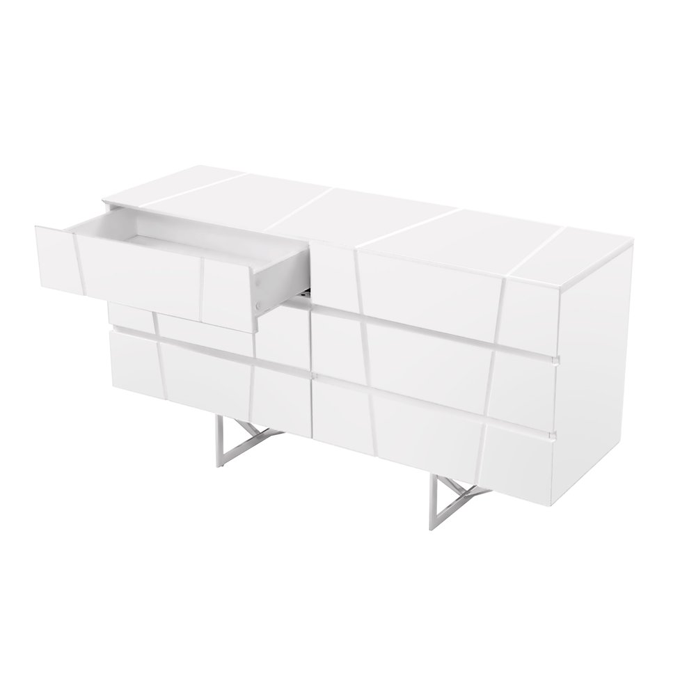 Modrest Chrysler Modern White Dresser. Picture 8