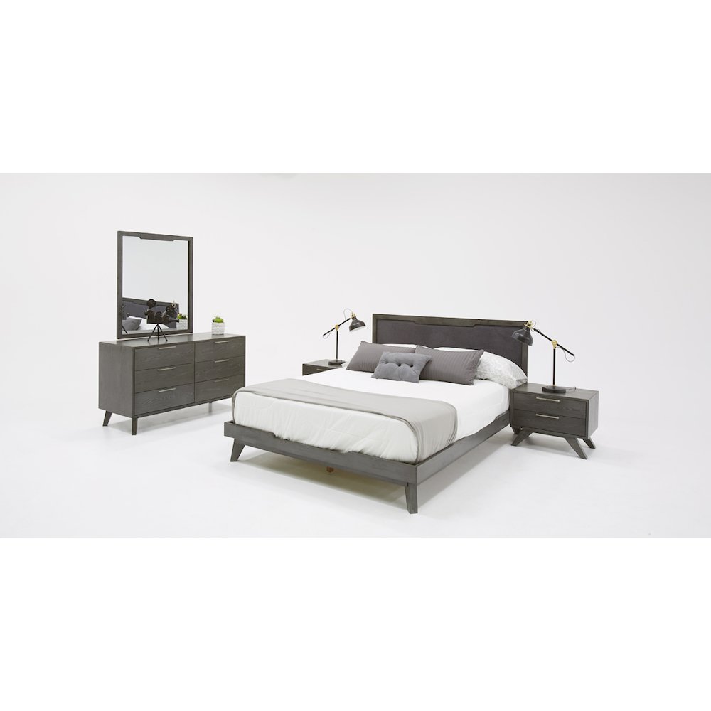Nova Domus Soria Modern Grey Wash Mirror. Picture 3