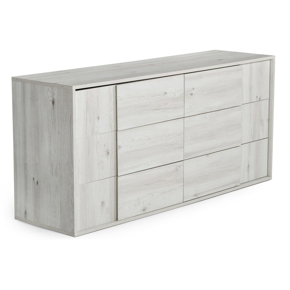 Nova Domus Asus - Italian Modern White Washed Oak Dresser. Picture 4