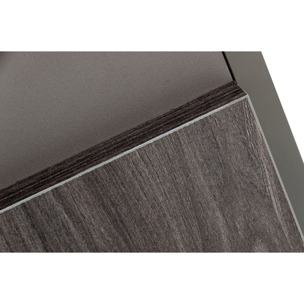 Nova Domus Lucia - Italian Modern Elm and Matte Grey Nightstand. Picture 4