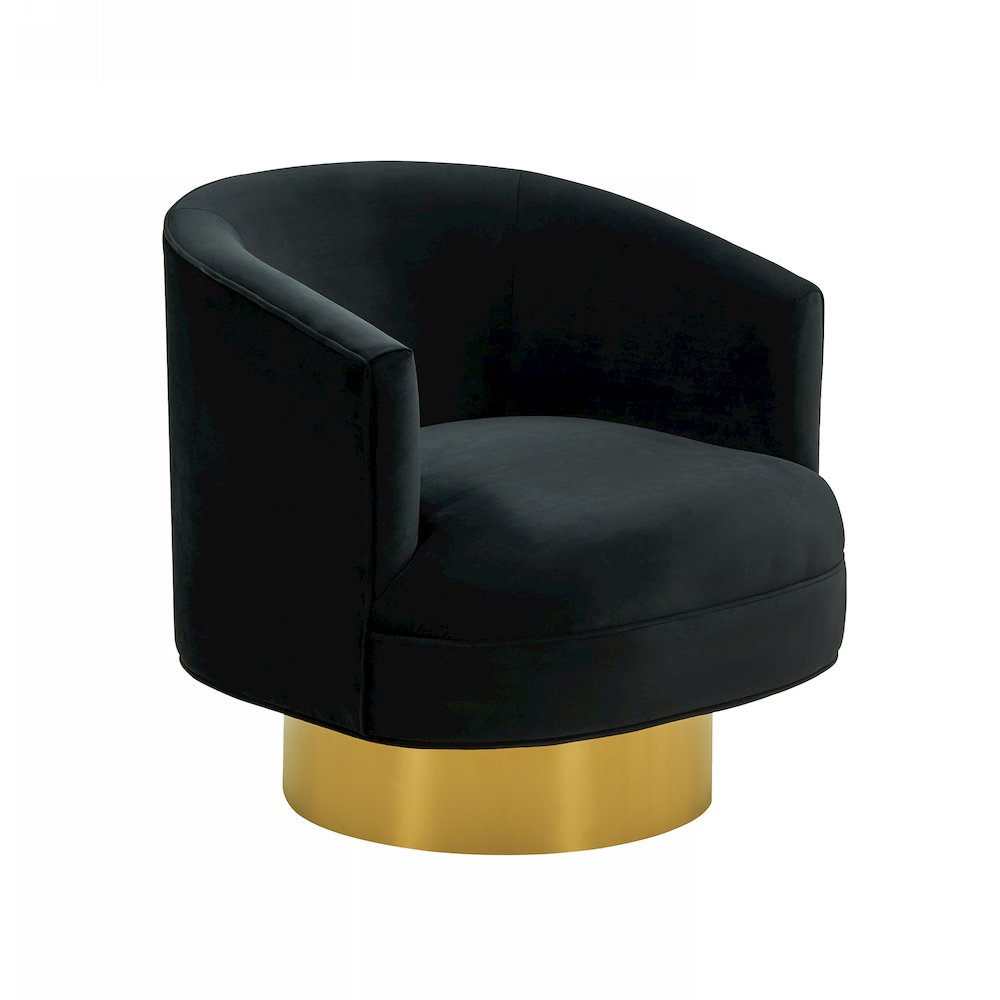 Divani Casa Basalt - Modern Black Fabric Accent Chair. Picture 1