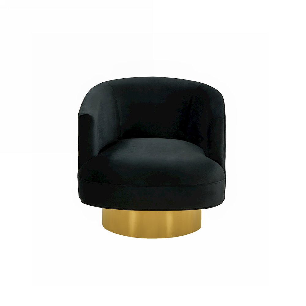 Divani Casa Basalt - Modern Black Fabric Accent Chair. Picture 2