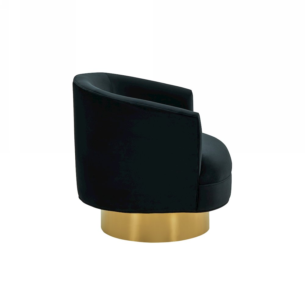 Divani Casa Basalt - Modern Black Fabric Accent Chair. Picture 3