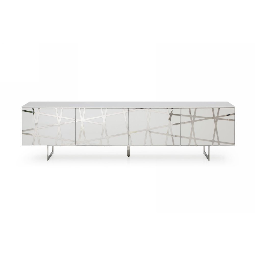 Modrest Kilson - Modern White TV Stand. Picture 2