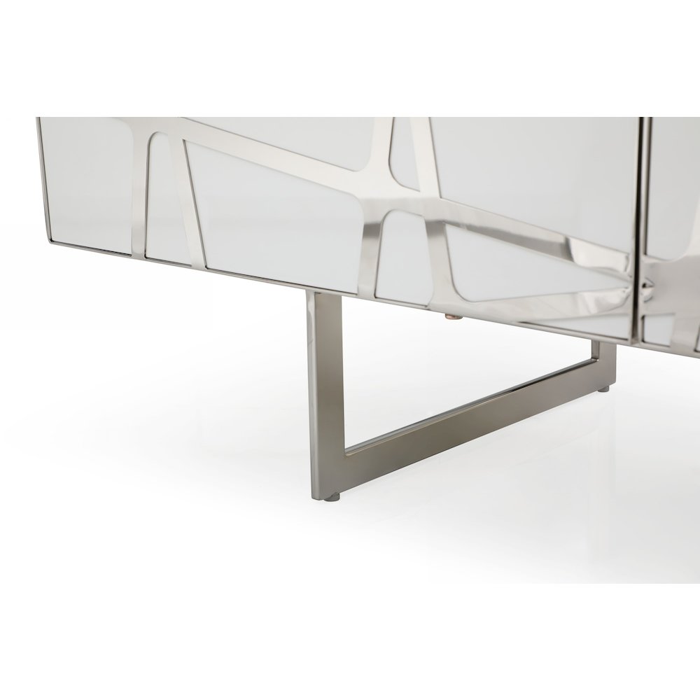 Modrest Kilson - Modern White TV Stand. Picture 5