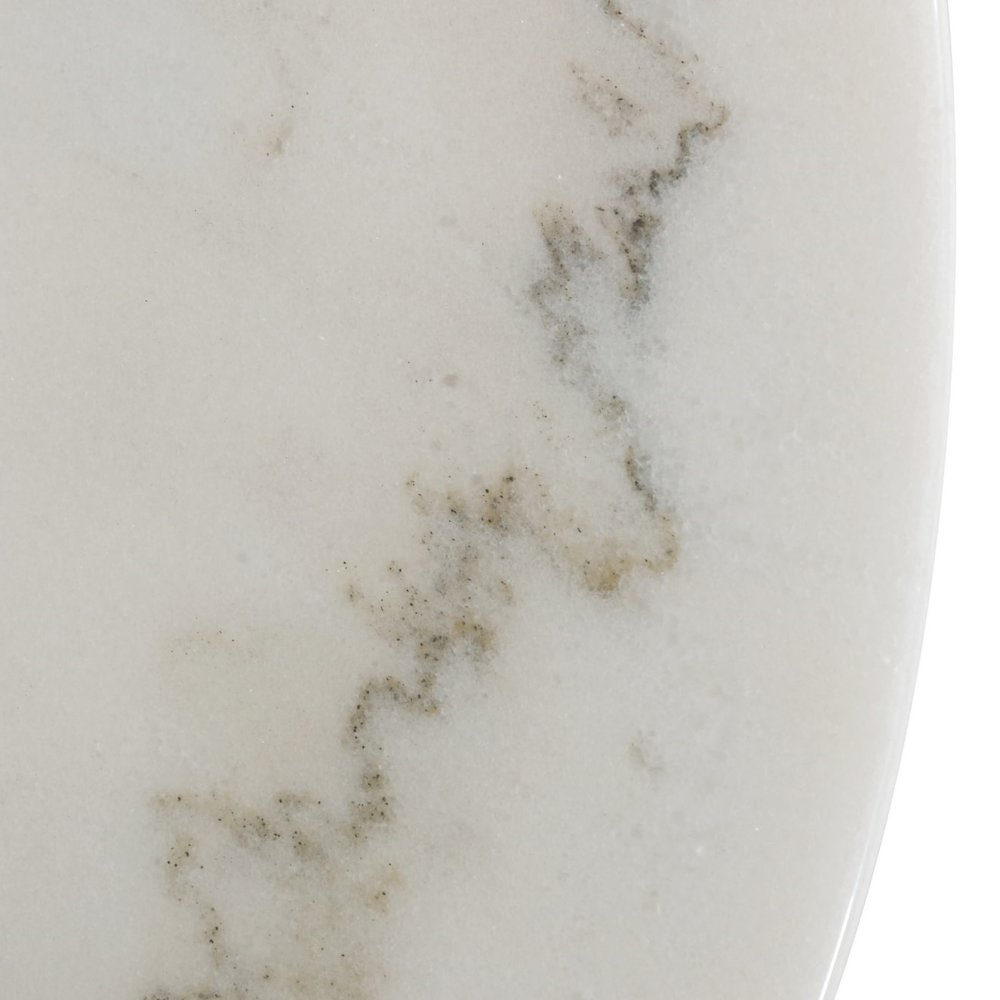 Fairway - Glam White Marble and Brushed Gold Bar Table. Picture 3