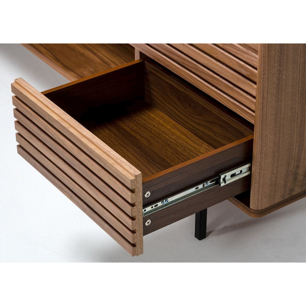 Modrest Maggie - Modern Walnut and Grey Buffet. Picture 4