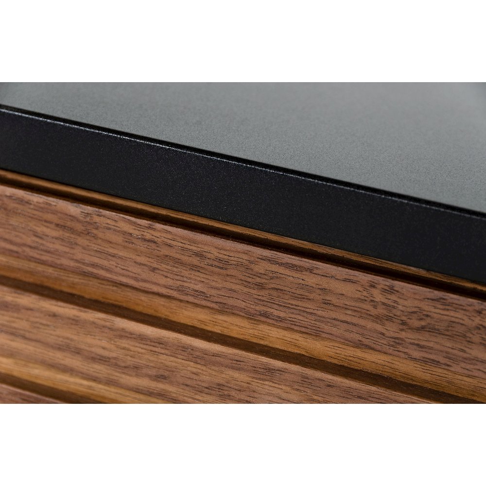 Modrest Maggie - Modern Walnut and Grey Buffet. Picture 5