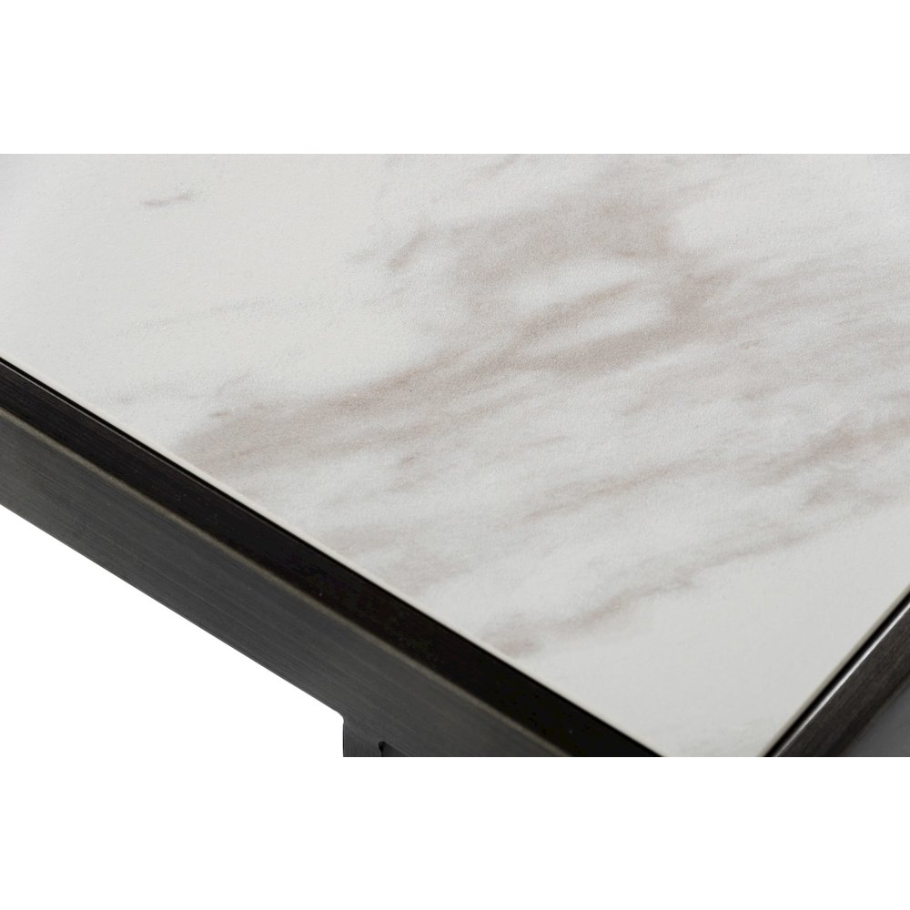 Modrest Fargo - Modern Ceramic & Grey Walnut Coffee Table. Picture 5
