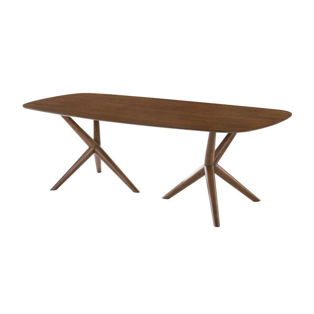 Modrest Utah - Modern Walnut Rectangular Dining Table. Picture 1