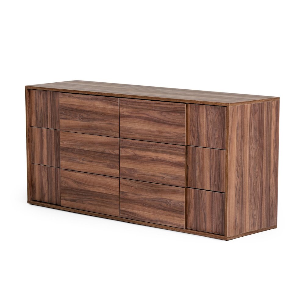 Nova Domus Asus - Italian Modern Walnut Dresser. Picture 2