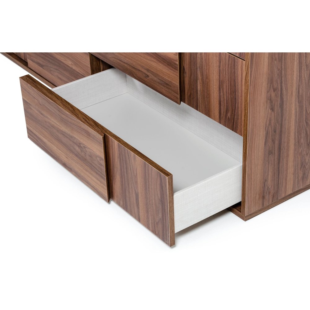 Nova Domus Asus - Italian Modern Walnut Dresser. Picture 3