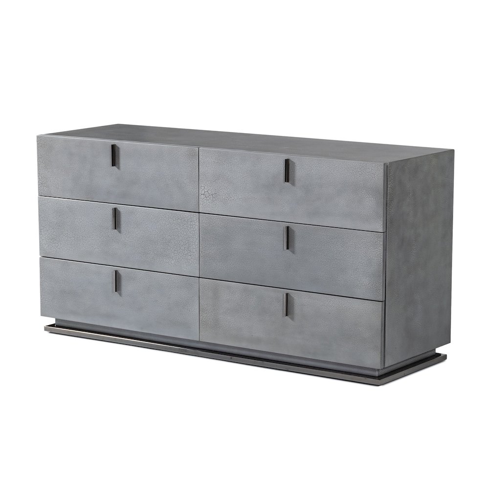 Modrest Buckley - Modern Grey Crackle Dresser. Picture 2