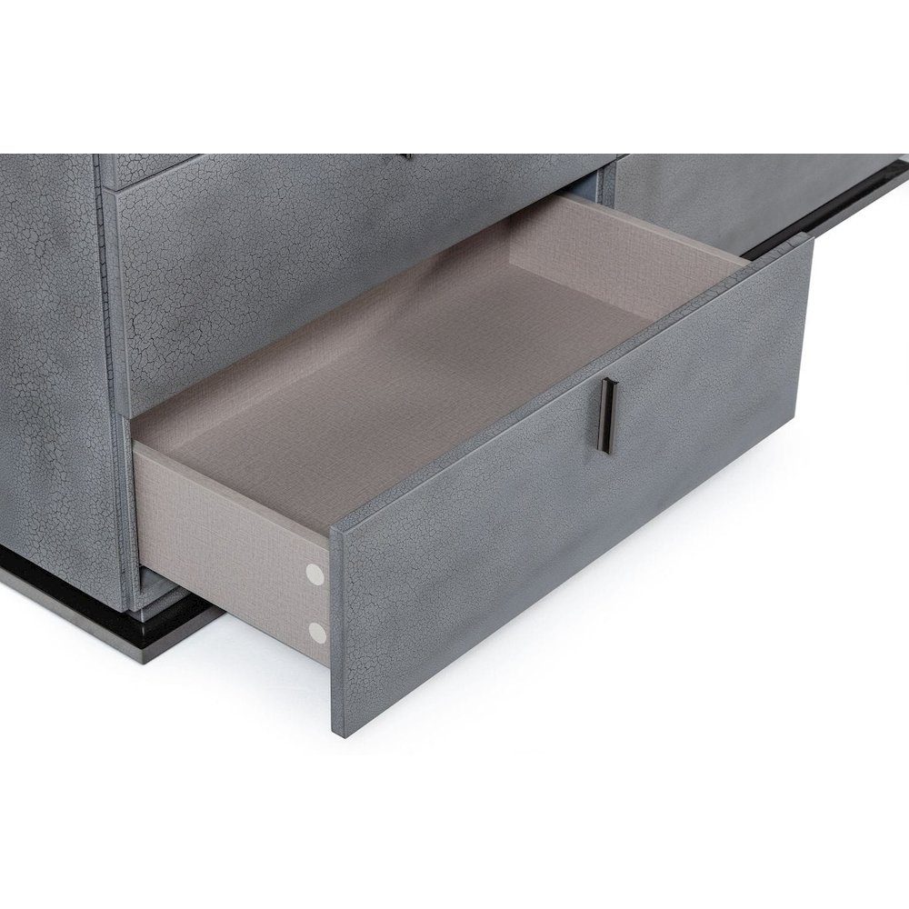 Modrest Buckley - Modern Grey Crackle Dresser. Picture 3