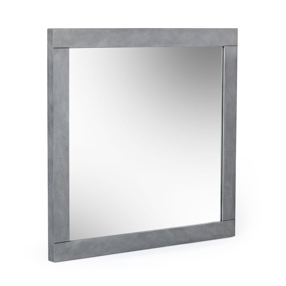 Modrest Buckley - Modern Grey Crackle Mirror. Picture 1
