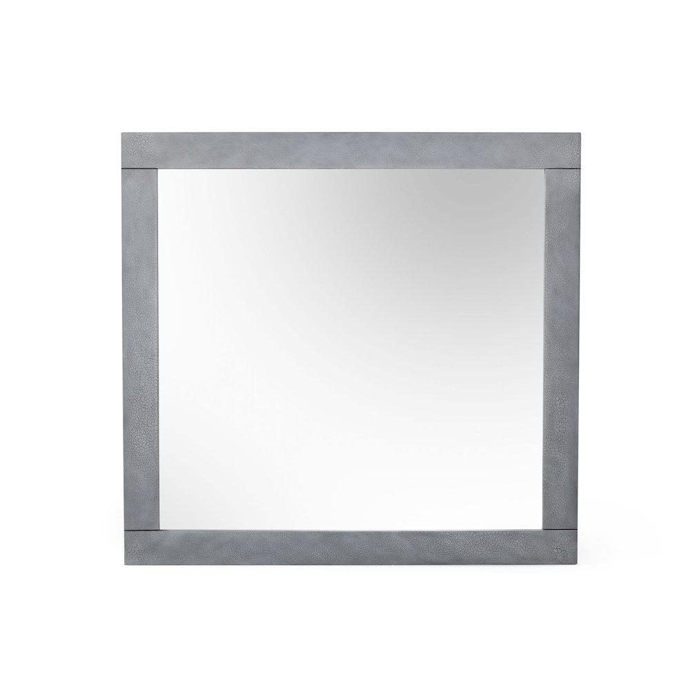 Modrest Buckley - Modern Grey Crackle Mirror. Picture 2