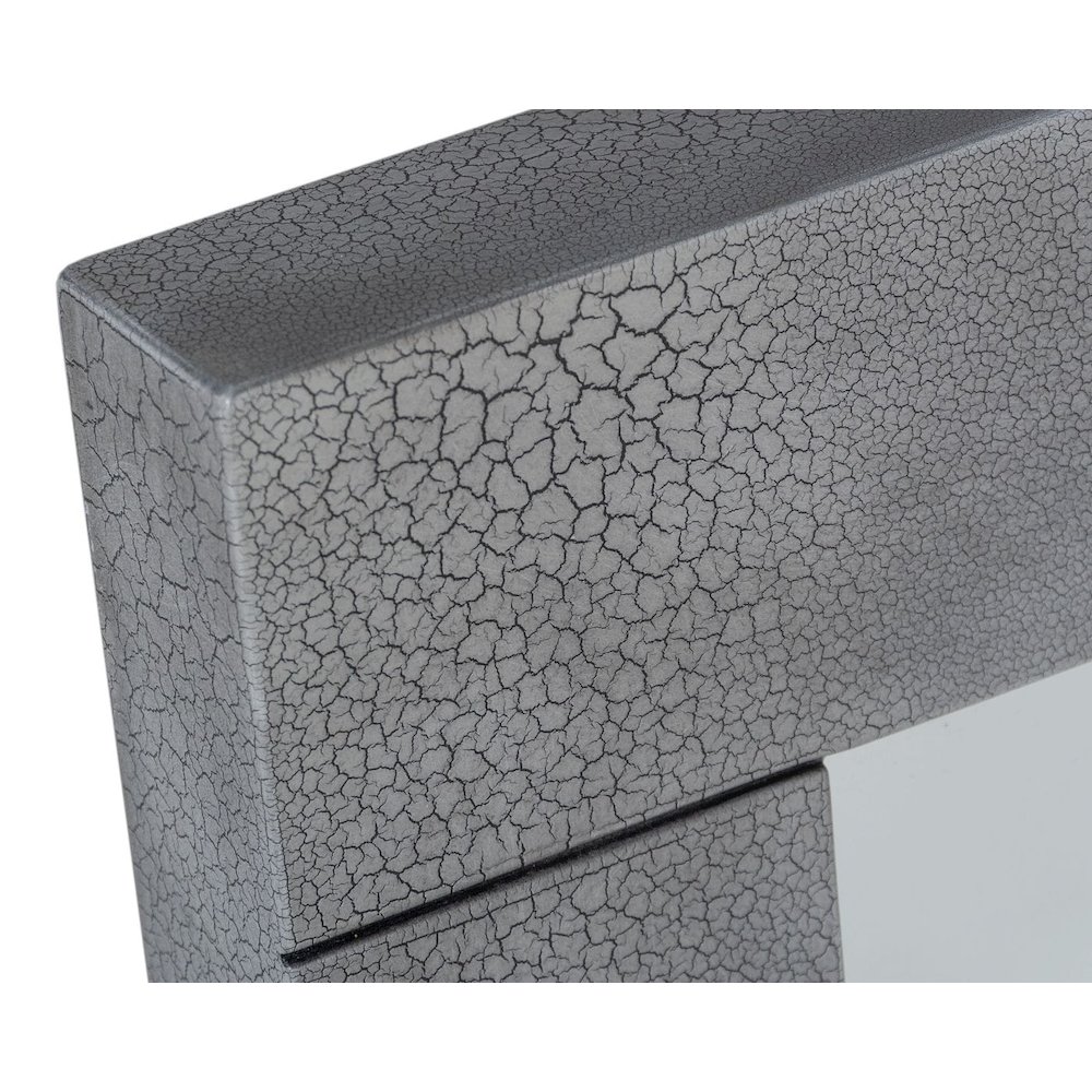 Modrest Buckley - Modern Grey Crackle Mirror. Picture 3