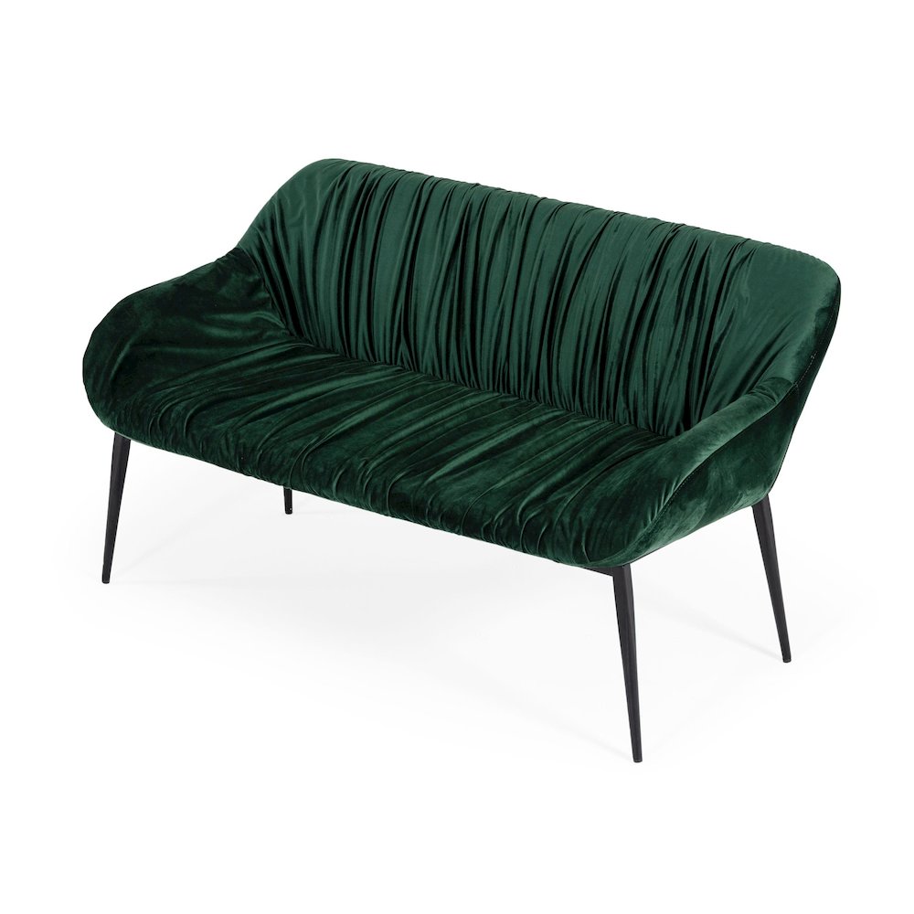 Modrest Katrina - Modern Green Fabric Bench. Picture 2