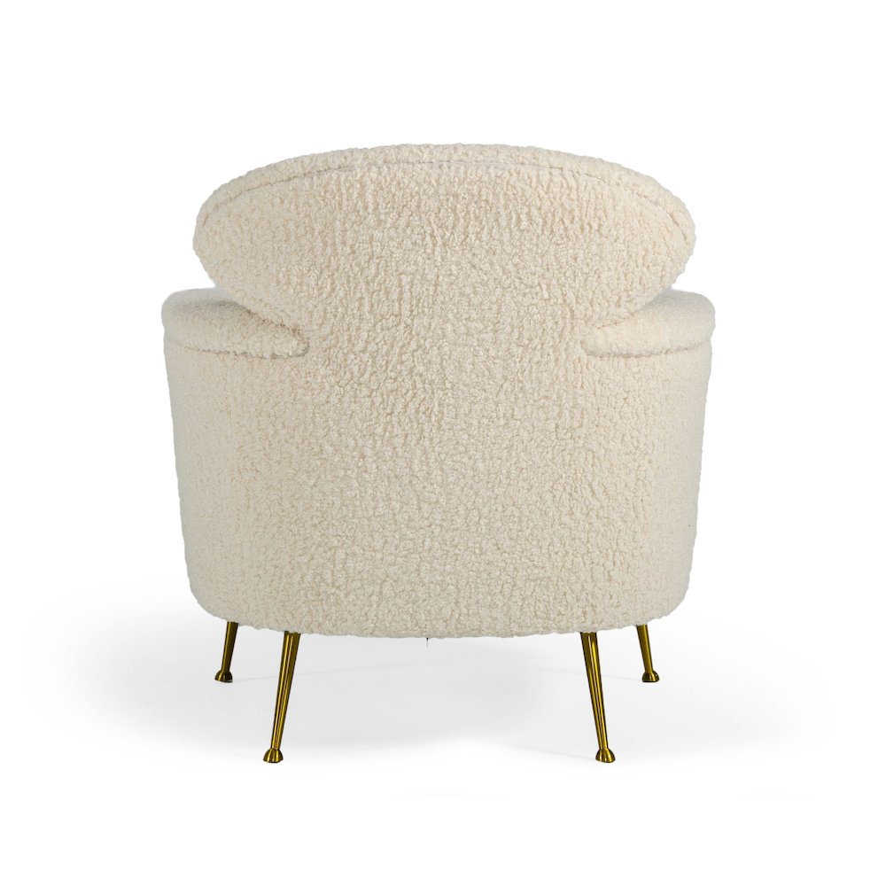 Modrest Altura - Modern Faux Fur Lounge Chair. Picture 4