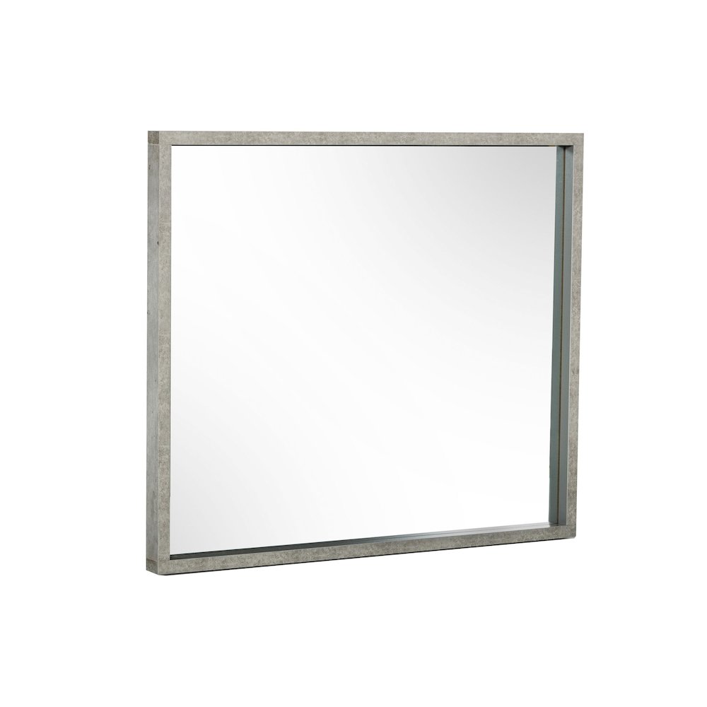 Nova Domus Boston - Modern Faux Concrete Mirror. Picture 2