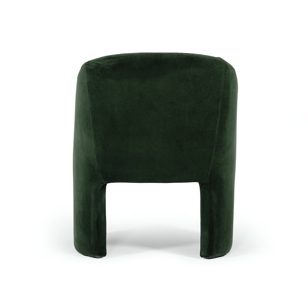 Modrest Danube - Modern Jade Green Fabric Dining Chair. Picture 5