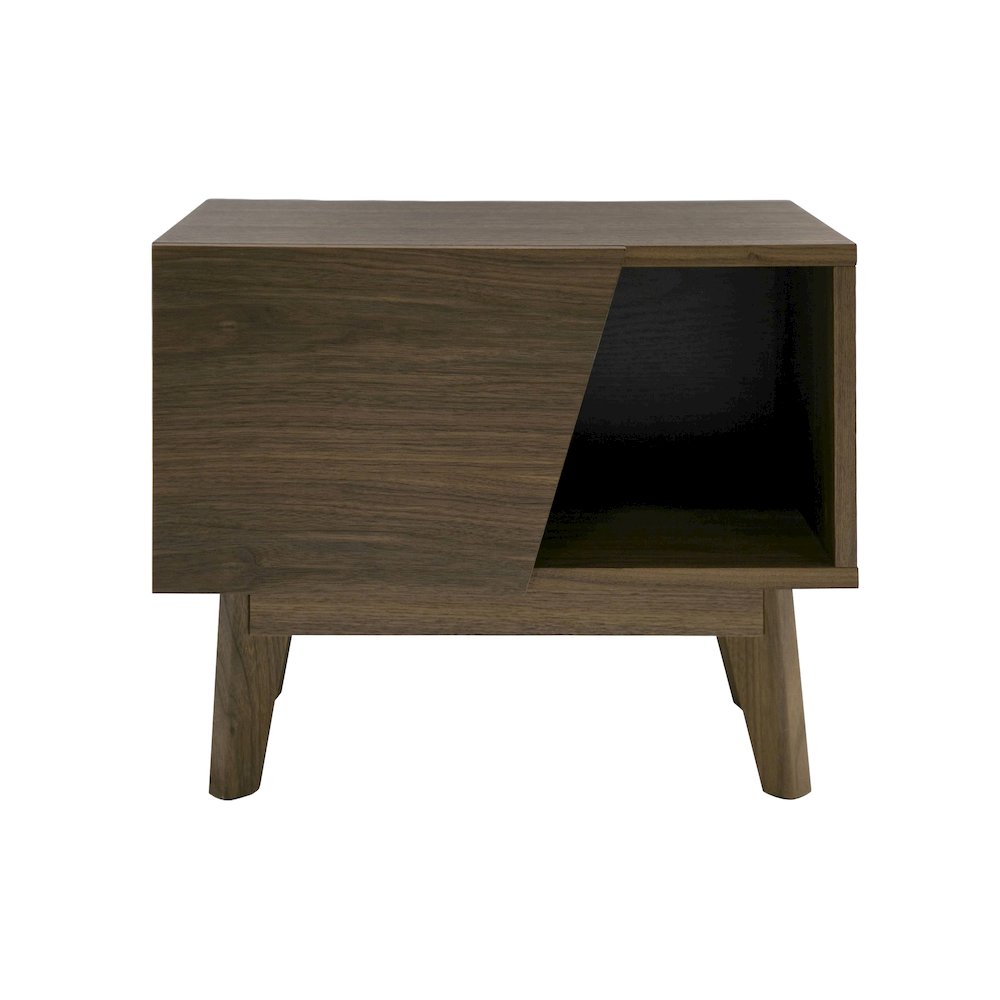 Modrest Abelard - Mid-century Walnut Nightstand. Picture 1