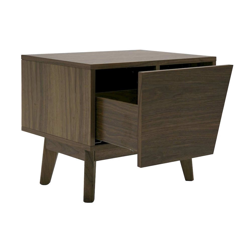 Modrest Abelard - Mid-century Walnut Nightstand. Picture 3