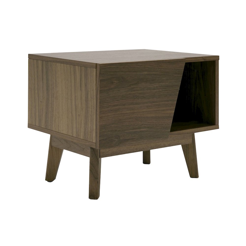Modrest Abelard - Mid-century Walnut Nightstand. Picture 2