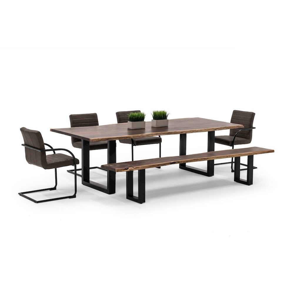 Modrest Taylor - X-Large 102" Modern Live Edge Wood Dining Table. Picture 2