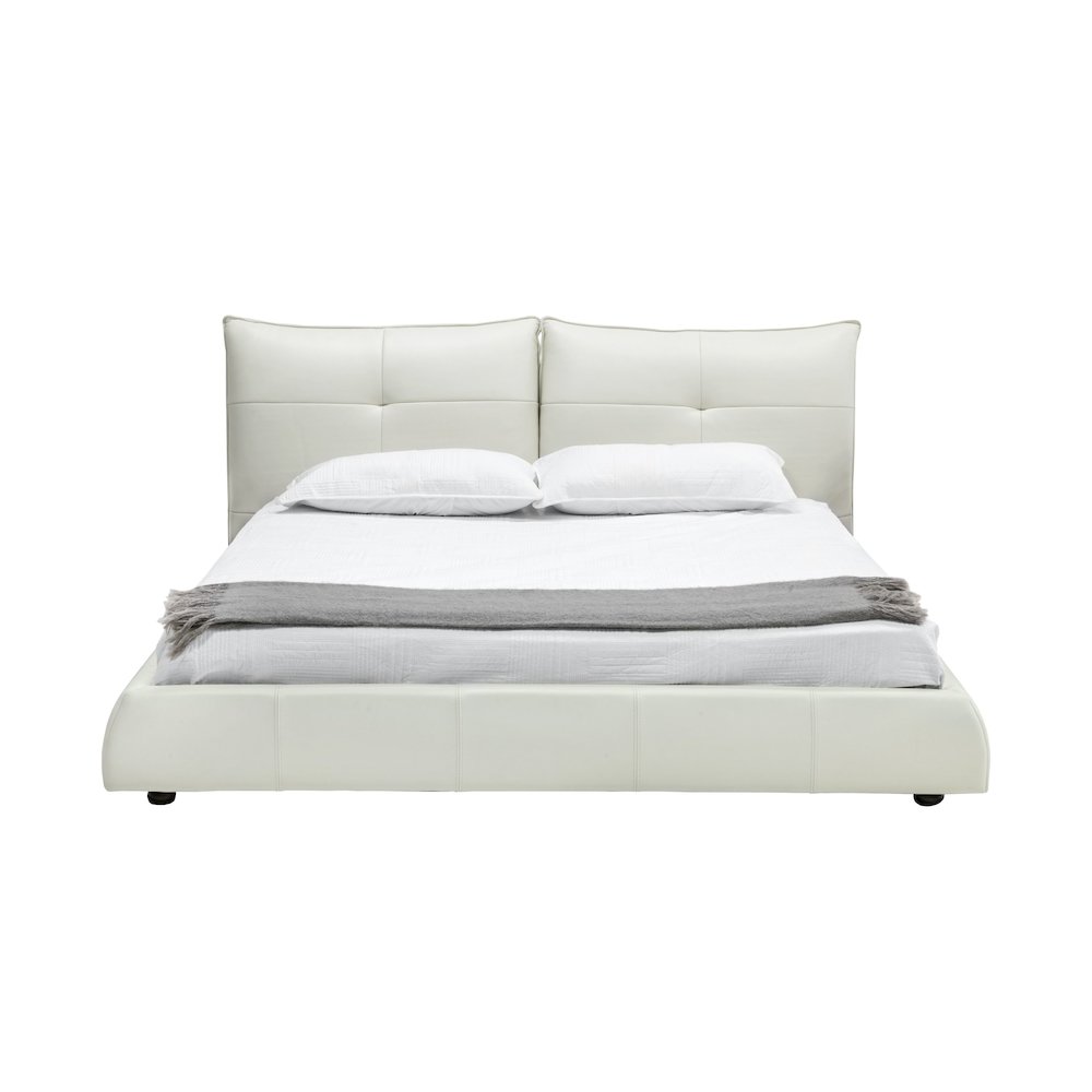 Modrest Patrick - Queen Modern White Bed. Picture 1