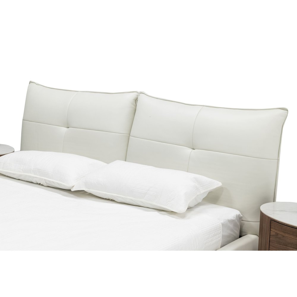 Modrest Patrick - Queen Modern White Bed. Picture 7