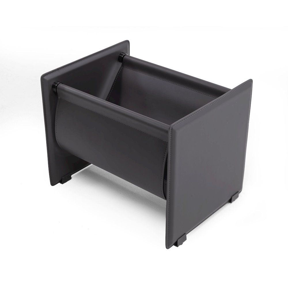 Modrest Uriah - Modern Grey Magazine Rack. Picture 1