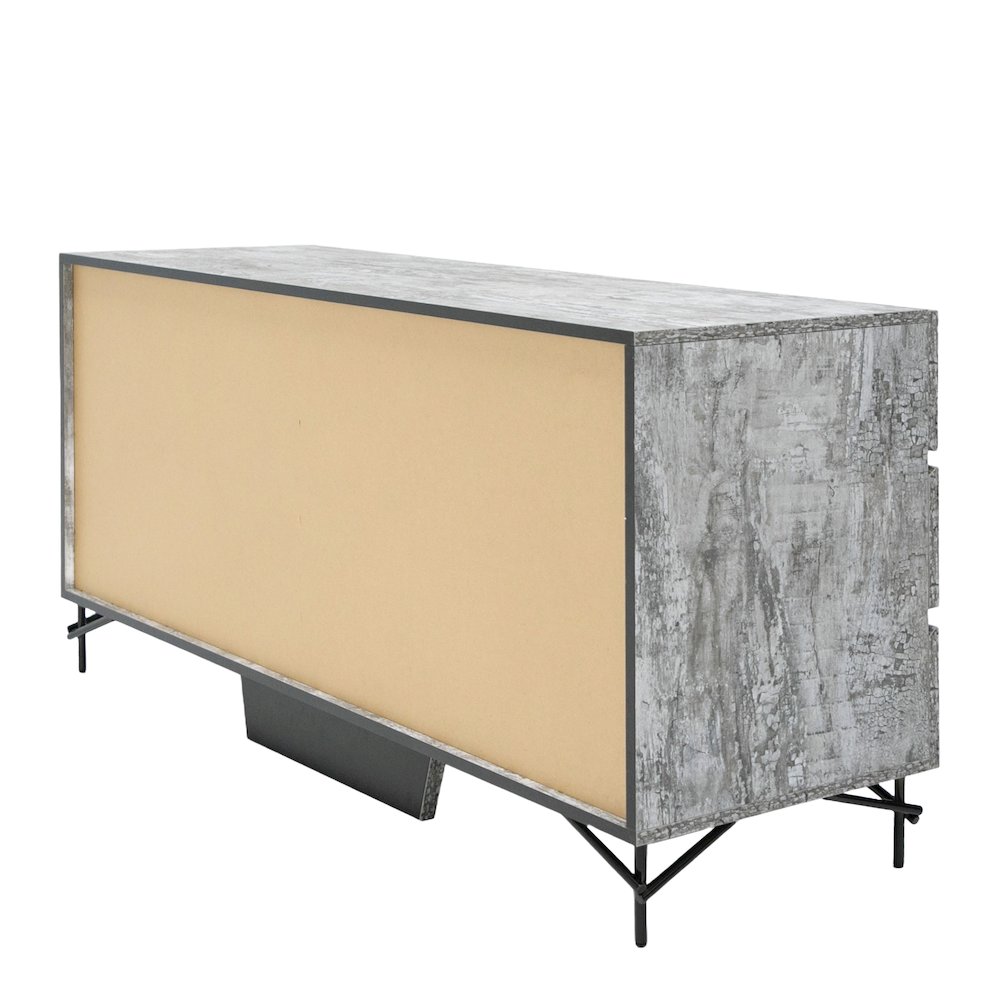 Nova Domus Aria - Italian Modern Multi Grey with texture  Dresser. Picture 8