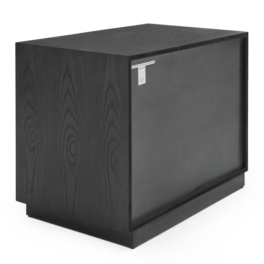 Manhattan - Contemporary Grey and Gold Nightstand. Picture 6