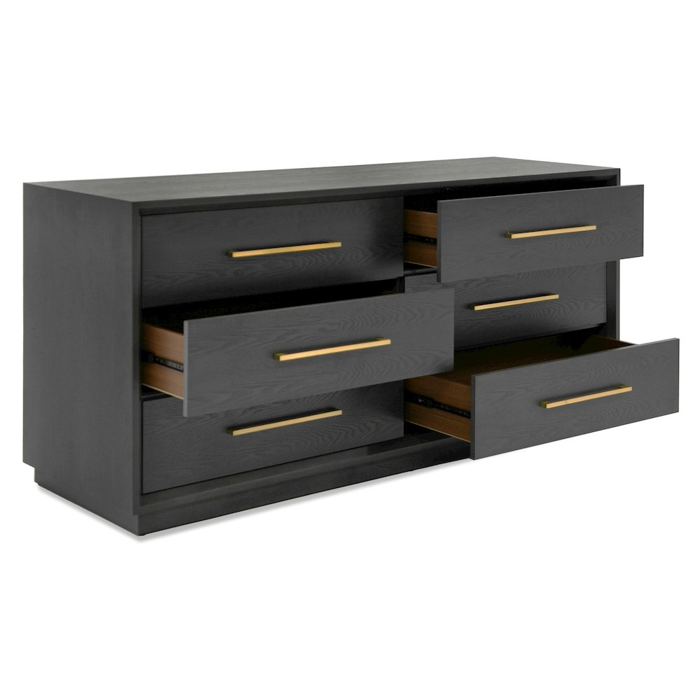 Modrest Manhattan- Contemporary Grey and Gold Dresser. Picture 7