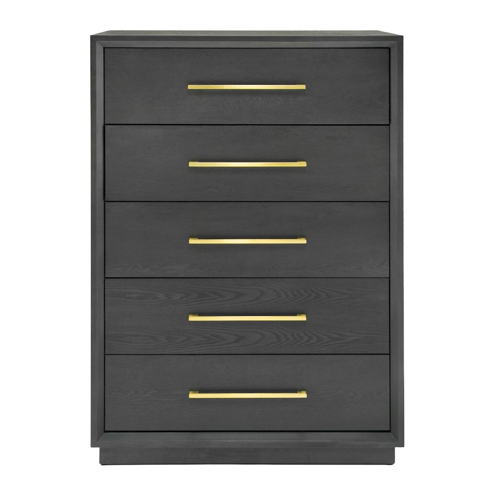 Modrest Manhattan- Contemporary Grey and Gold Chest. Picture 1