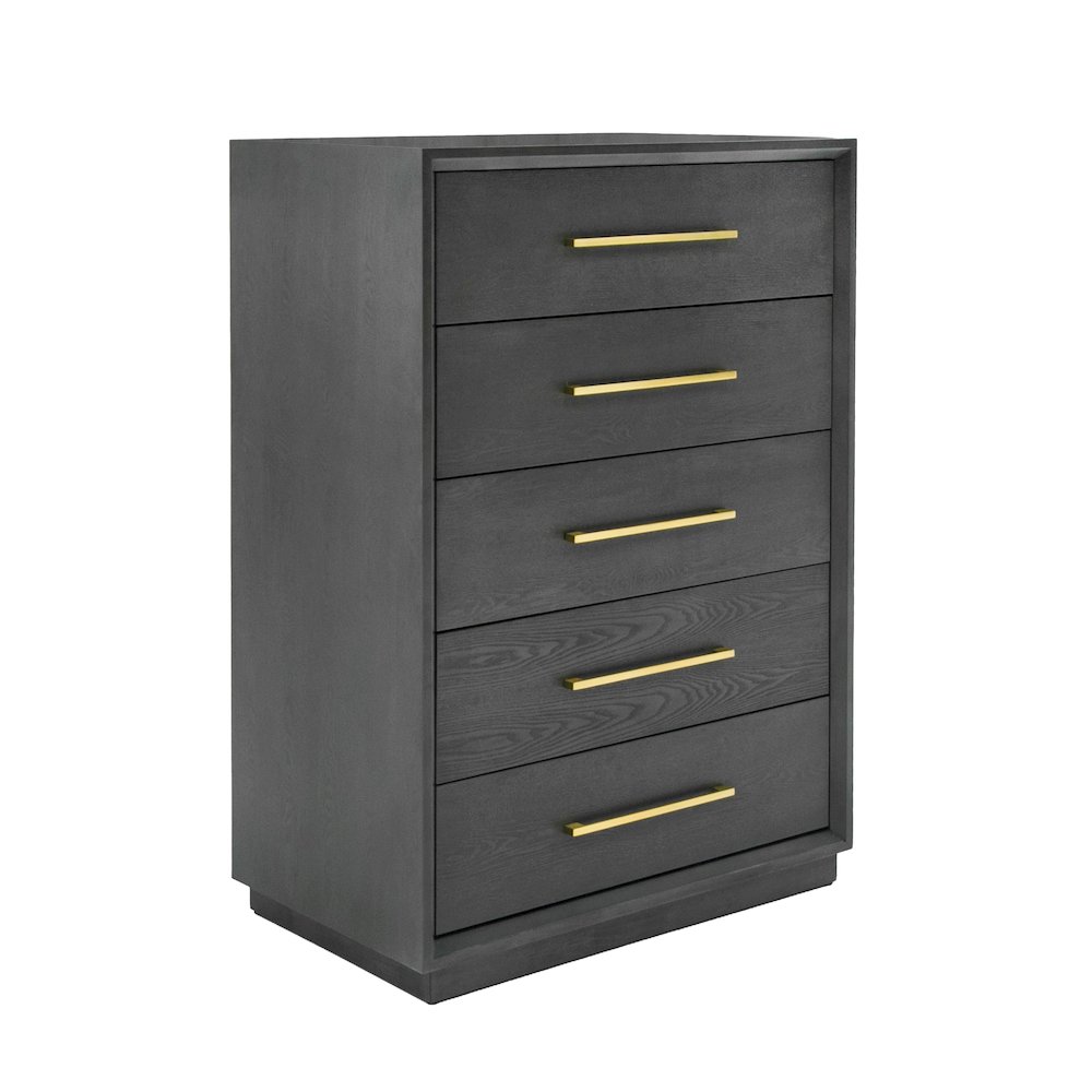 Modrest Manhattan- Contemporary Grey and Gold Chest. Picture 3