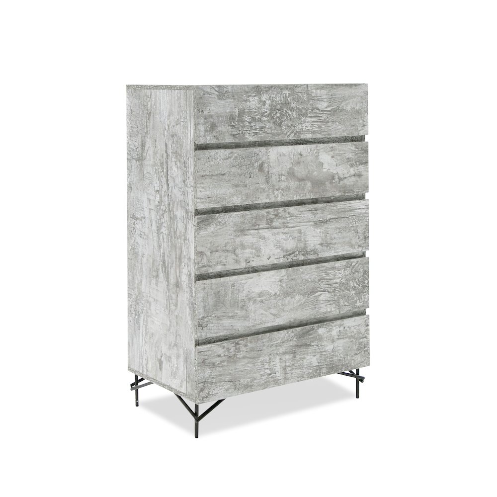 Nova Domus Aria - Italian Modern Multi Grey with texture Chest. Picture 3