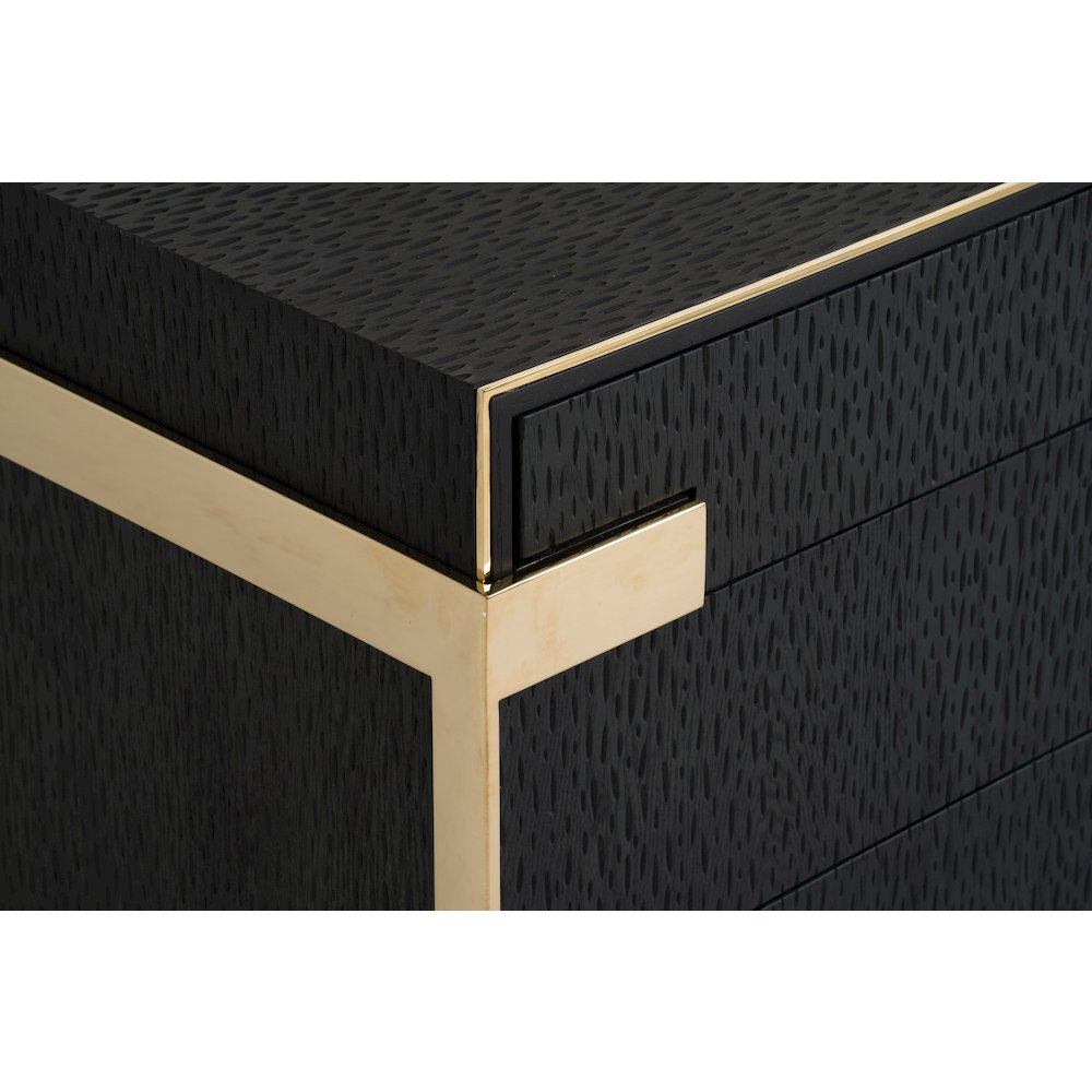Modrest Rothsay - Modern Wenge + Gold Dresser. Picture 10