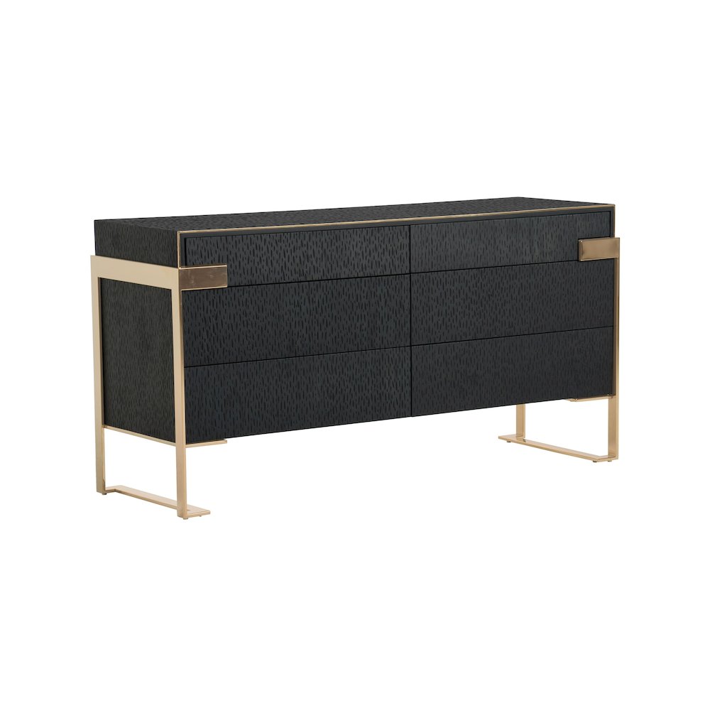 Modrest Rothsay - Modern Wenge + Gold Dresser. Picture 4