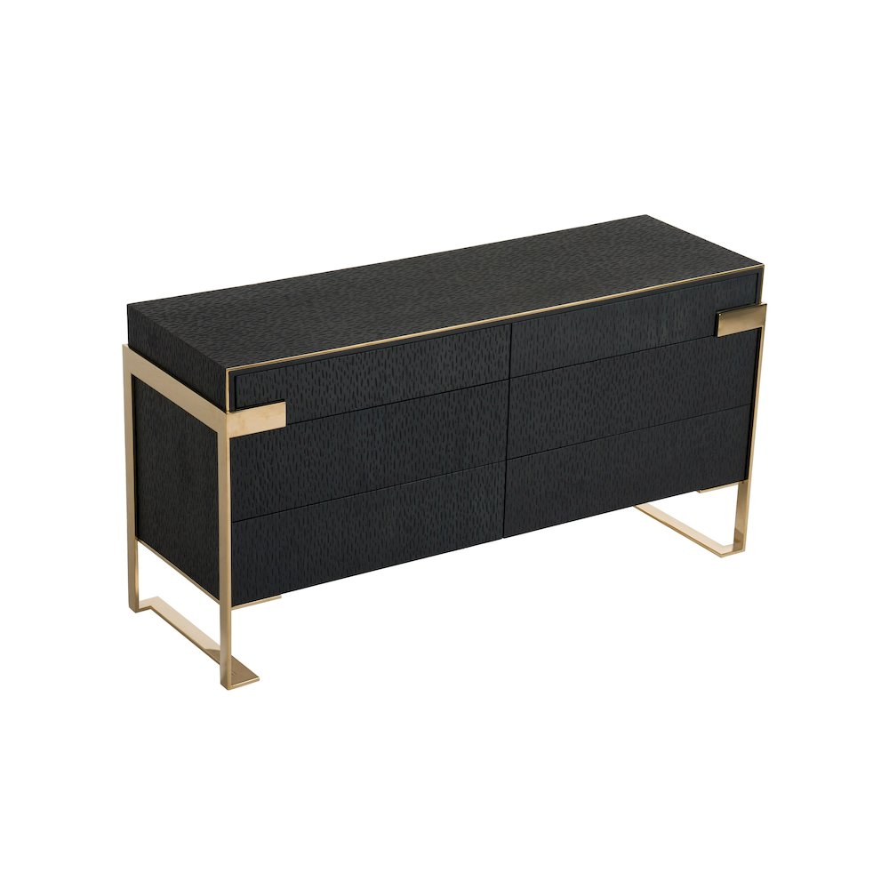 Modrest Rothsay - Modern Wenge + Gold Dresser. Picture 5